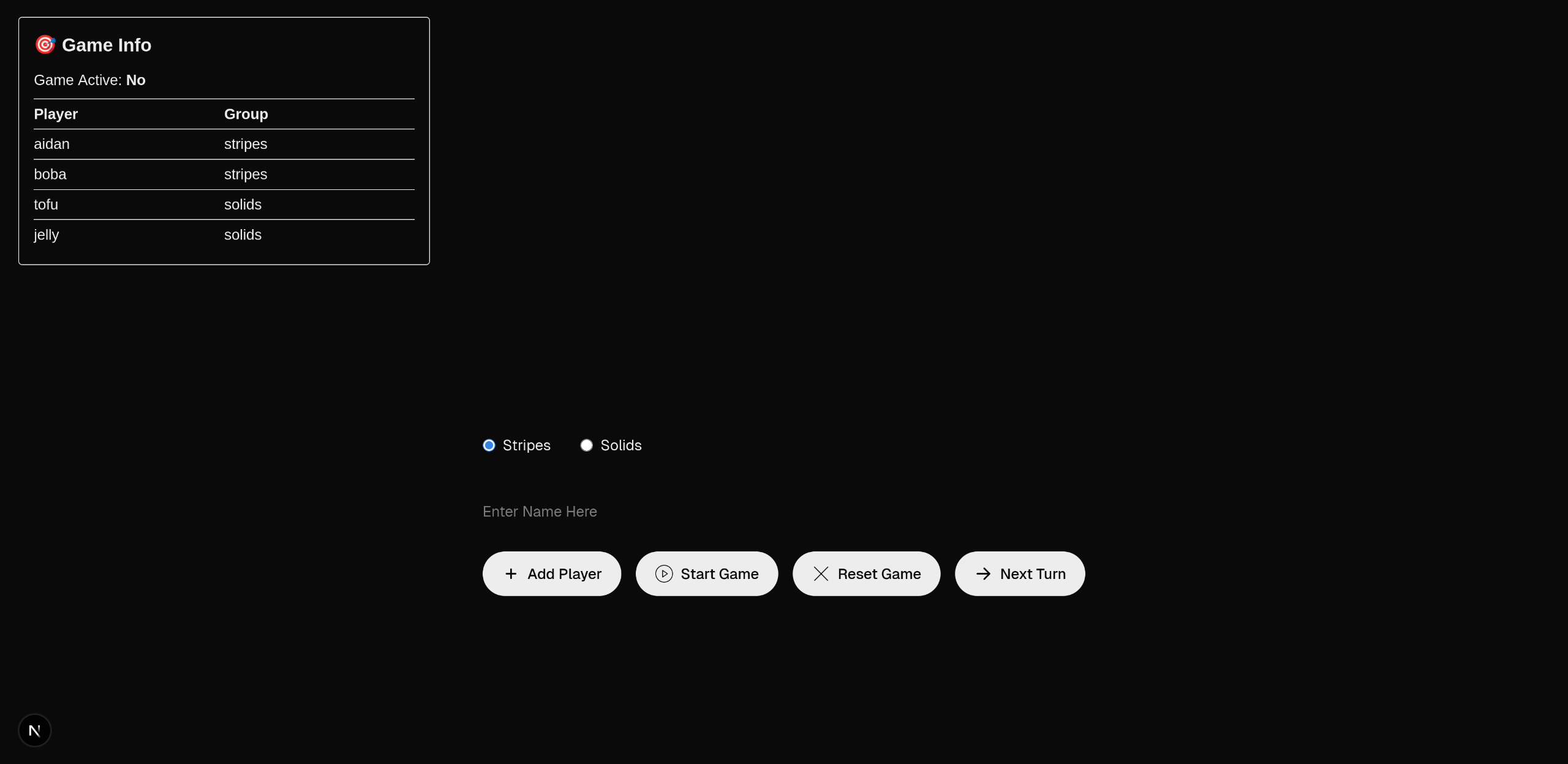 Main Menu
