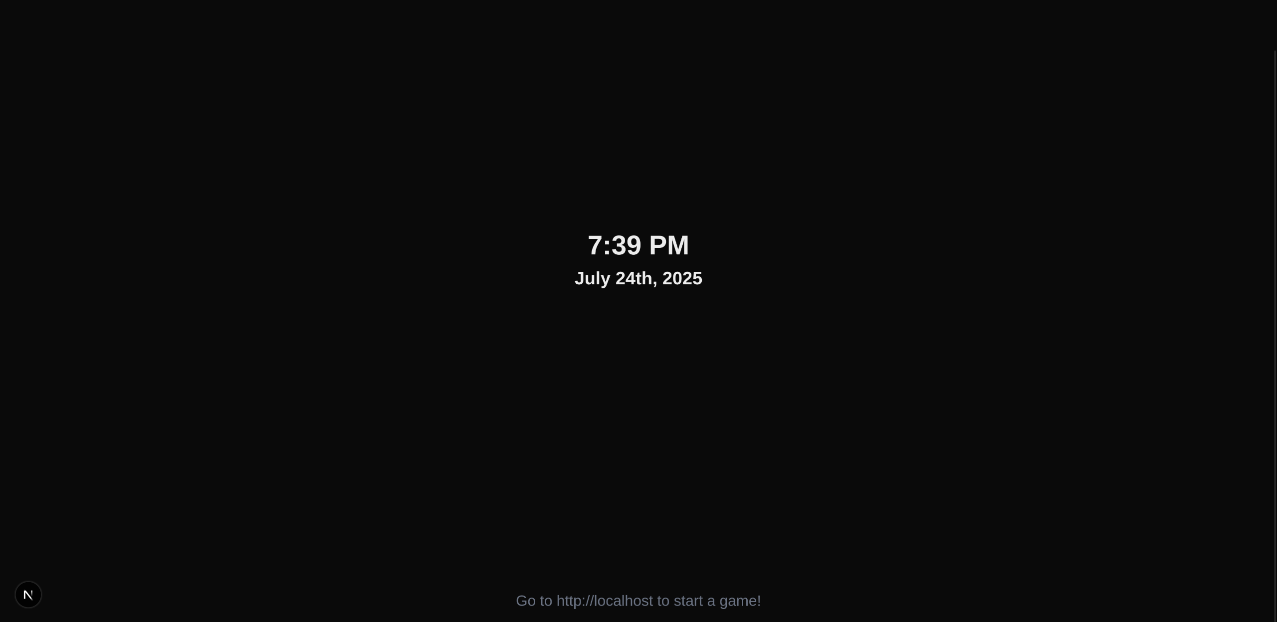 Idle Screen